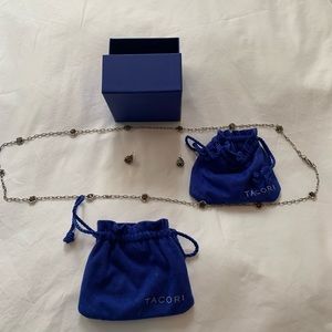 Tacori smoky quartz necklace and earring set